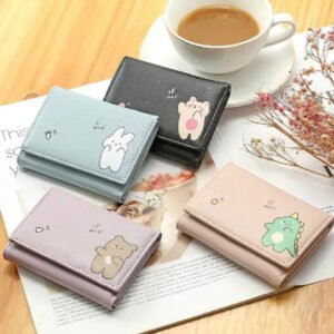 Hajvery Women’s Cute Three-Fold Wallet – Lightweight Multi Card Slot Purse for Girls & Students | Stylish Everyday Carry