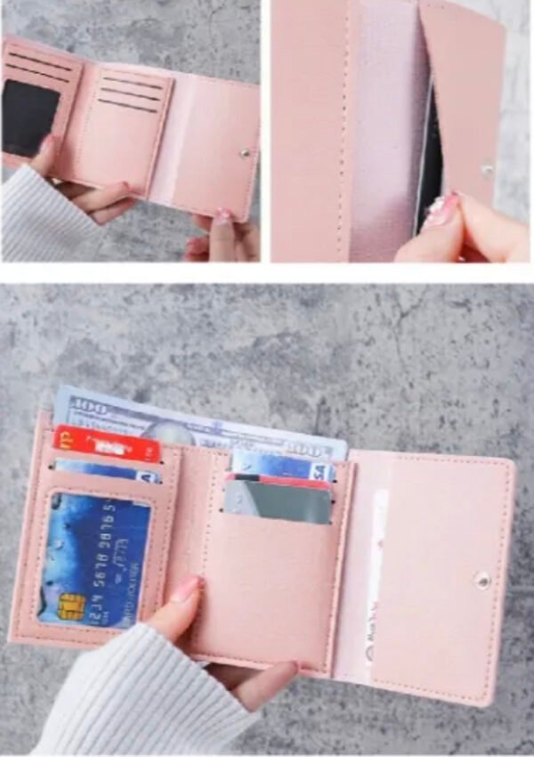 Hajvery Women’s Cute Three-Fold Wallet – Lightweight Multi Card Slot Purse for Girls & Students | Stylish Everyday Carry - Image 4