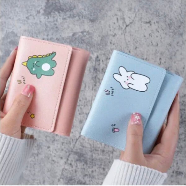 Hajvery Women’s Cute Three-Fold Wallet – Lightweight Multi Card Slot Purse for Girls & Students | Stylish Everyday Carry - Image 2
