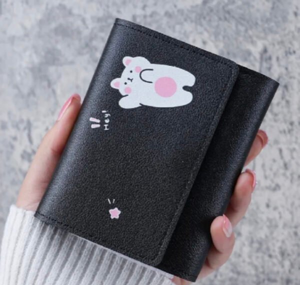 Hajvery Women’s Cute Three-Fold Wallet – Lightweight Multi Card Slot Purse for Girls & Students | Stylish Everyday Carry - Image 3
