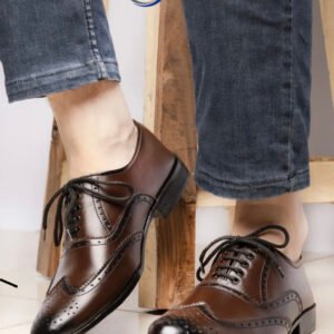 SnC Fashion Hub Handmade Brogue-Style Shoes for Men – Premium Formal & Semi-Casual