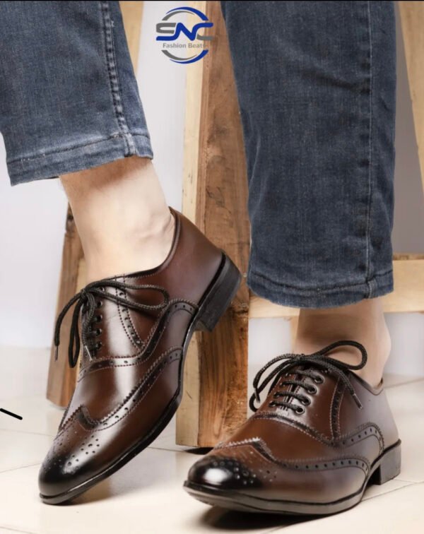 SnC Fashion Hub Handmade Brogue-Style Shoes for Men – Premium Formal & Semi-Casual