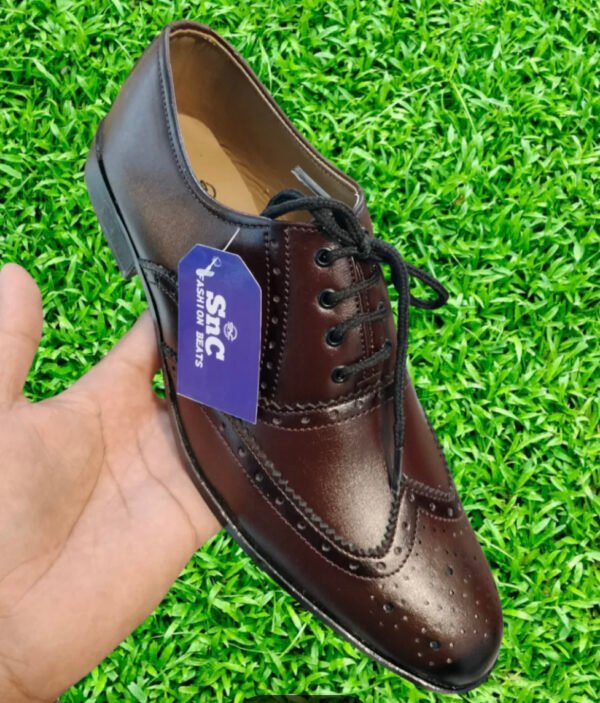 SnC Fashion Hub Handmade Brogue-Style Shoes for Men – Premium Formal & Semi-Casual - Image 2