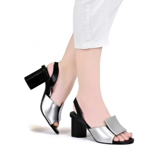 Patché Square – Dual-Tone Block Heels for Women