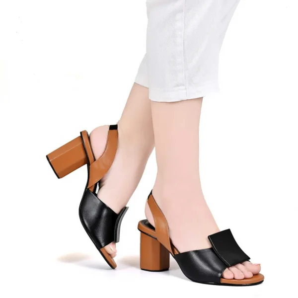 Patché Square – Dual-Tone Block Heels for Women - Image 3