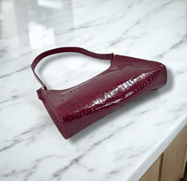 Crocodile Pattern Armpit Hand Bag - Image 4