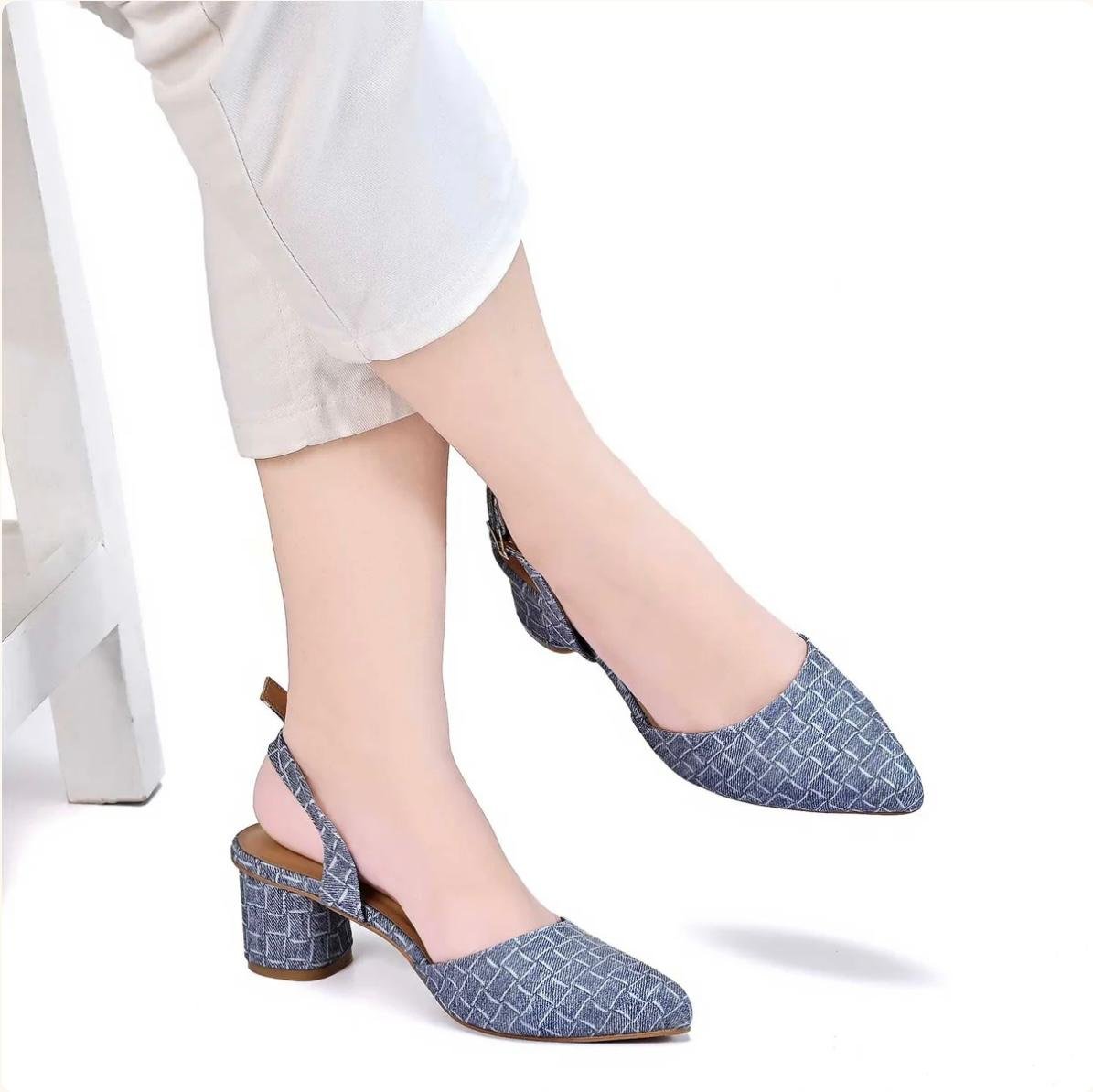 Woven Chic Pumps – Elegant Slingback Heels for Women - Image 5