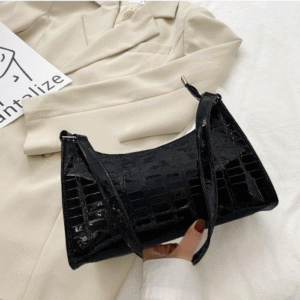 Crocodile Pattern Armpit Hand Bag