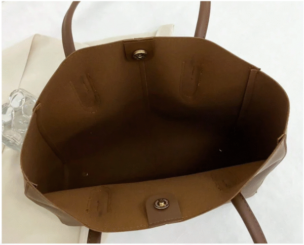 Carla Shoulder Tote Brown - Image 4