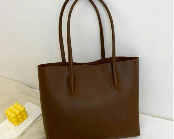 Carla Shoulder Tote Brown - Image 6