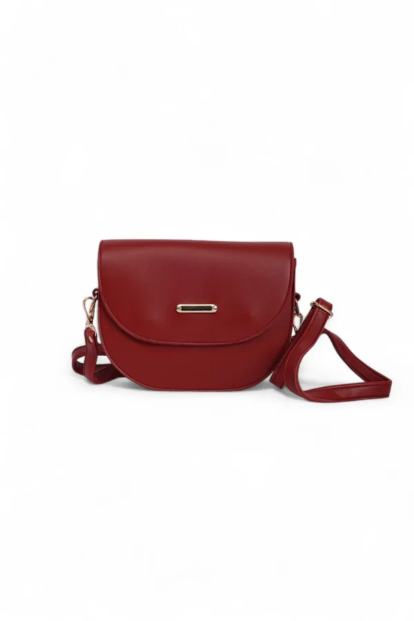 Chic Dark Brown Dual Strap Bag - Image 6