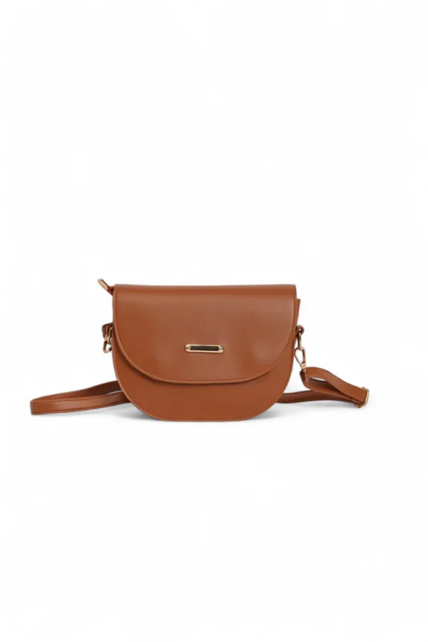 Chic Dark Brown Dual Strap Bag - Image 5