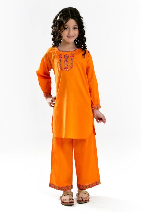 Sunrise Glow – Embroidered Girls 2PC Set