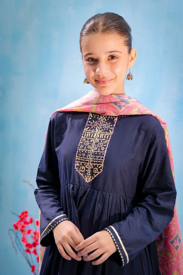 Midnight Royale – Swiss Lawn Digital Printed 3PC Suit - Image 6