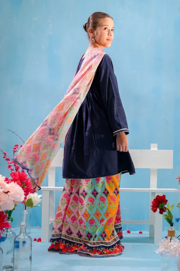 Midnight Royale – Swiss Lawn Digital Printed 3PC Suit - Image 3