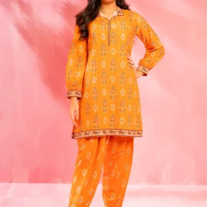 Sunset Bloom – Swiss Lawn Digital Printed 2PC Suit