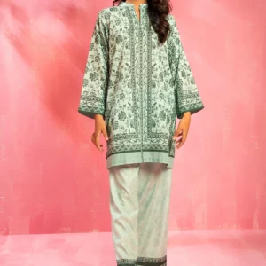 Emerald Bloom – Swiss Lawn Digital Printed 2PC Suit