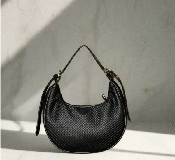 Duchess Textured Hobo Bag “Black”