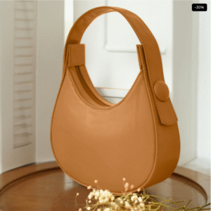 Plain Hobo HandBag - Mustard