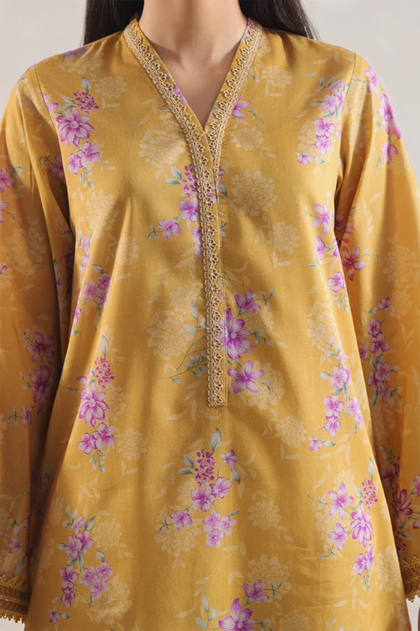 Sunlit Charm – Unstitched Printed Lawn 3PC Suit - Image 2