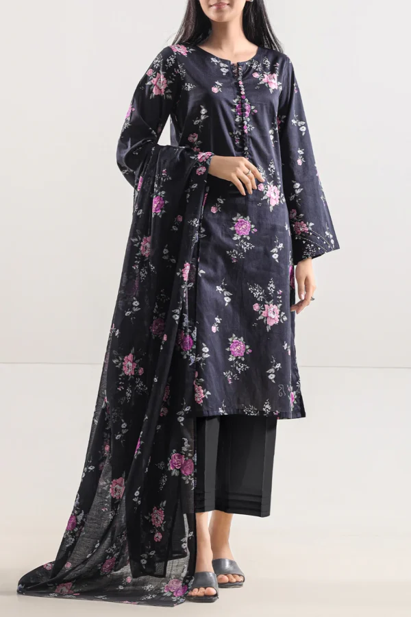 Midnight Luxe – Unstitched Printed Lawn 3PC Suit