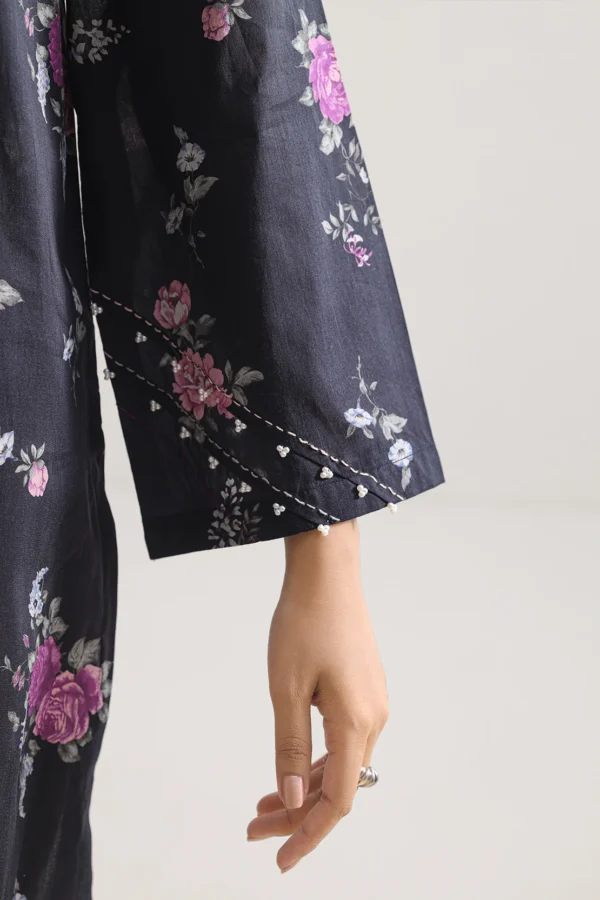 Midnight Luxe – Unstitched Printed Lawn 3PC Suit - Image 2