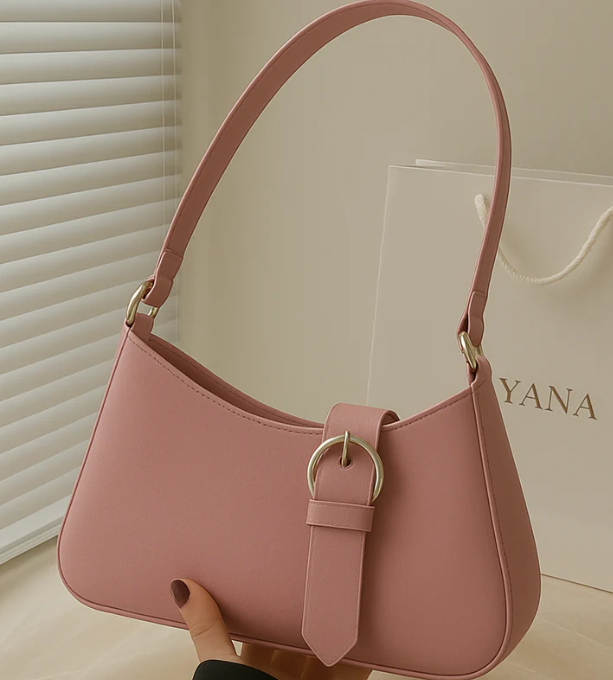 Nysa Bag- Beige & Pink - Image 2