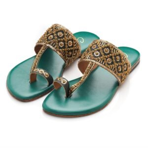 NAQSH Green Casual Footwear For Girls