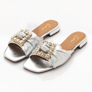 ZIVA Silver Casual Footwear For Girls