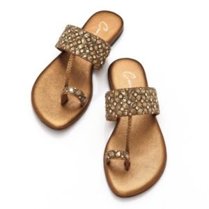 AAFREEN Gold Casual Footwear For Girls