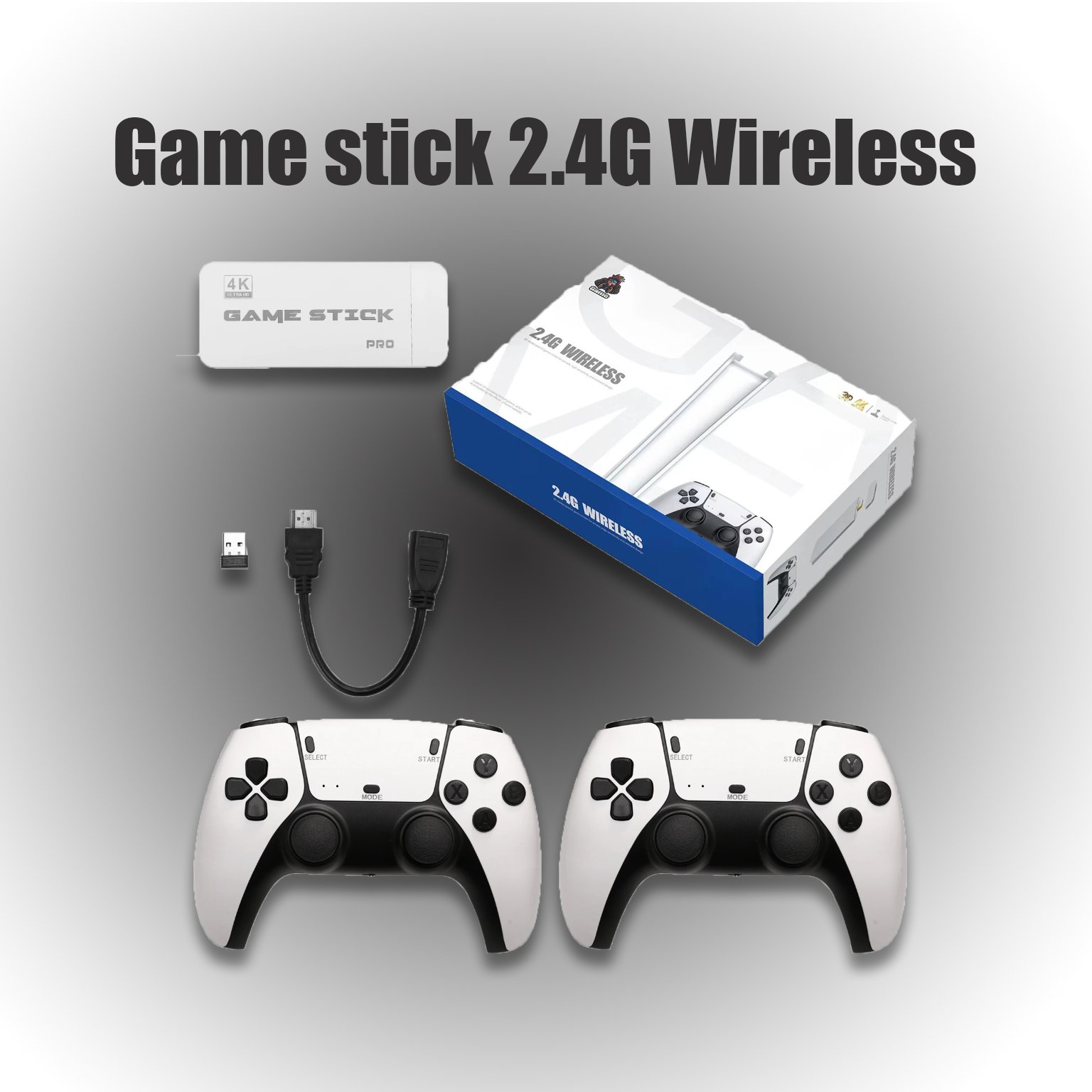 Gaming Stick 2.4G - Plug and play Retro Gaming Console