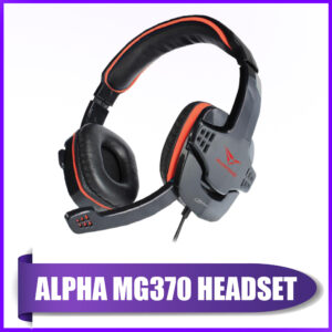 Alcatroz Alpha MG370 – Wired Stereo Headphones | Noise Reduction Mic | Comfort Design | PC & Mobile Compatible