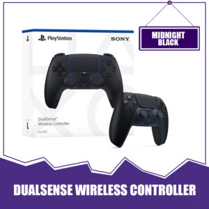 Sony DualSense Wireless Controller (PS5) – Midnight Black Edition | Original Gamepad | Bluetooth | Haptic Feedback | Adaptive Triggers | Rechargeable