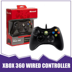 Xbox 360 Wired Controller – USB Gamepad for Xbox 360 & PC | Plug & Play | Smooth Response | Durable Gaming Controller